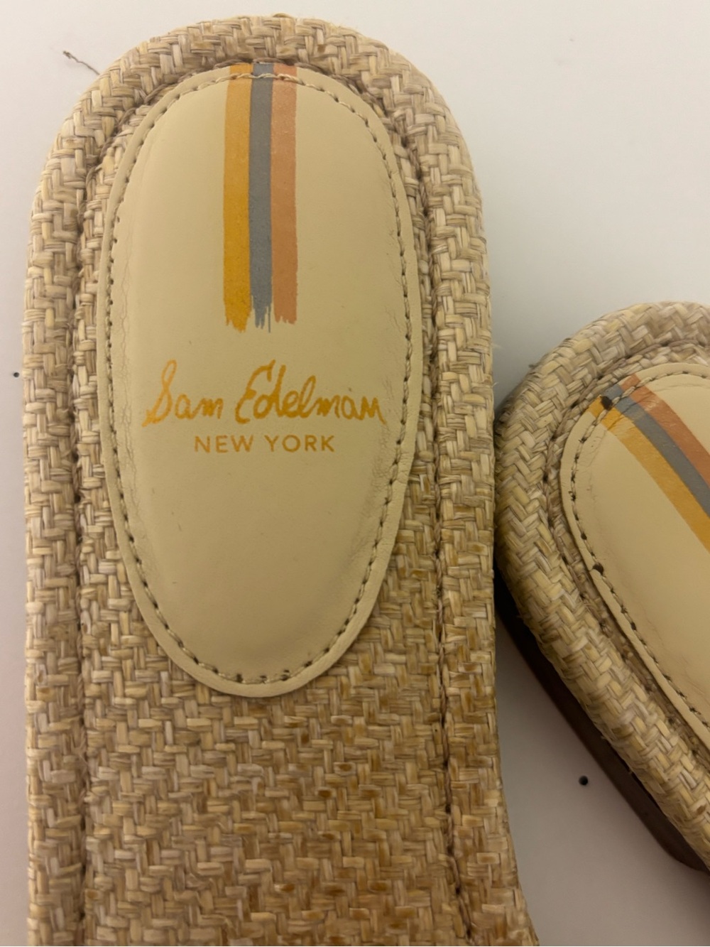 Sam Edelman New York Woven Straw Sandals - 10M - Picture 3 of 7